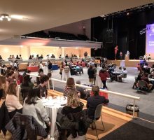 Students attend the Success Scholarship Awards Ceremony at Schine Student Center