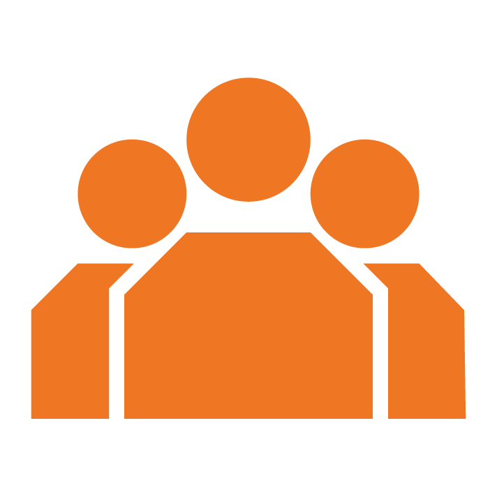 Group of three people icon